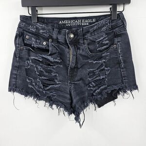 American eagle vintage hi rise festival shorts black 2